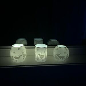 Charming 3-D Votive Holders with Deer Motif